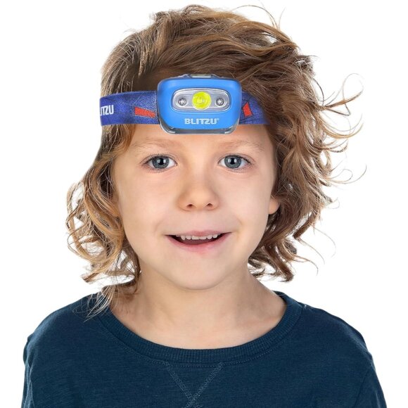 BLITZU Hands-Free Headlamp, Blue, 165 Lumen, Battery Powered, Waterproof - Picture 4 of 5